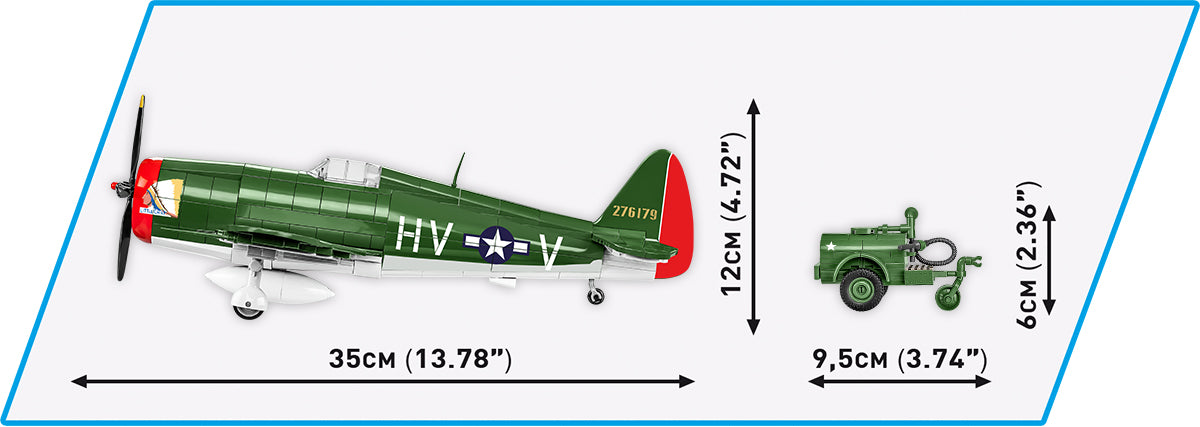 Cobi 5736 P-47 Thunderbolt &amp; Tank Trailer Executive Edition