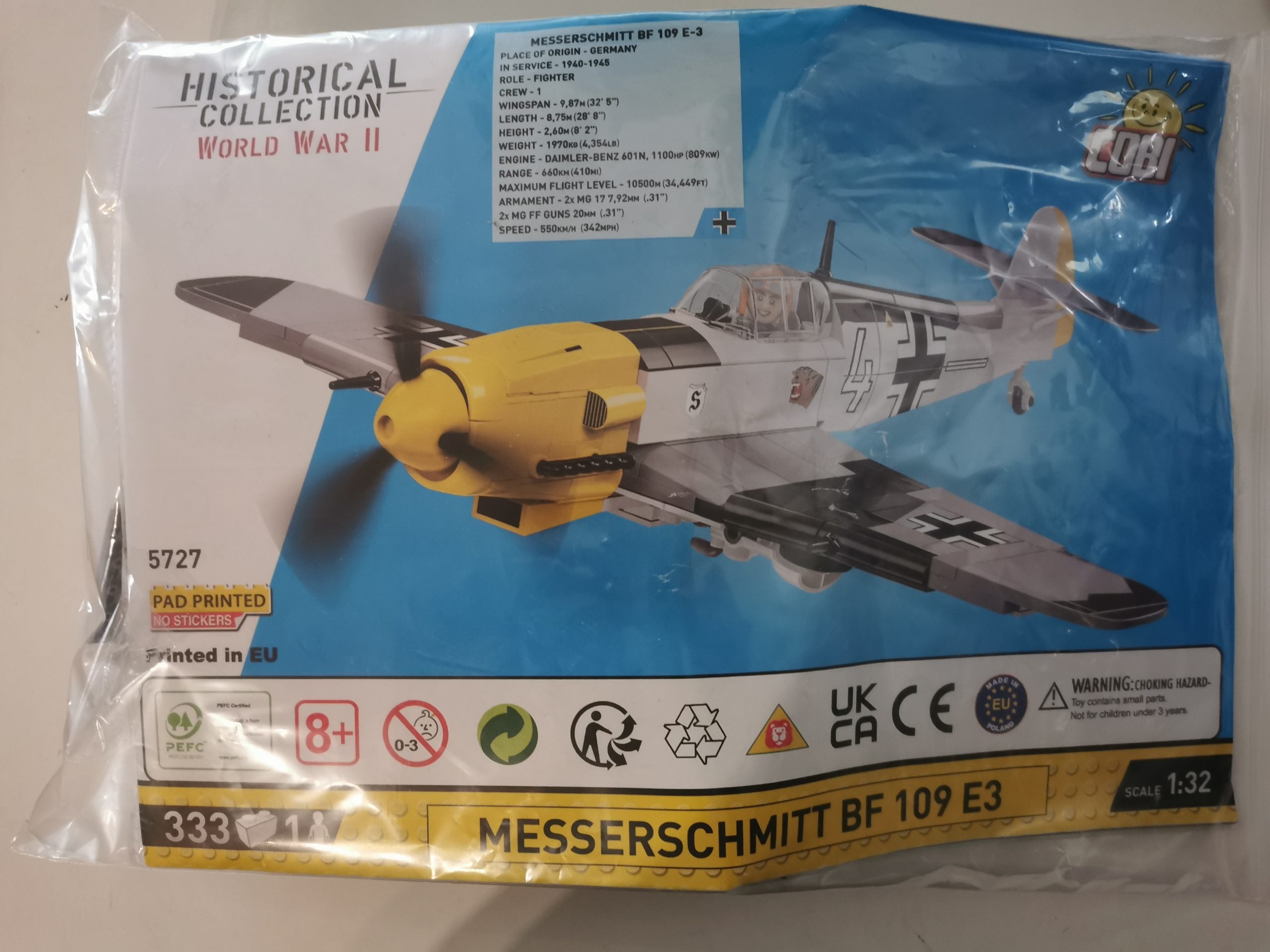 Cobi 5727 Messerschmitt BF 109 E3 (B-STOCK)